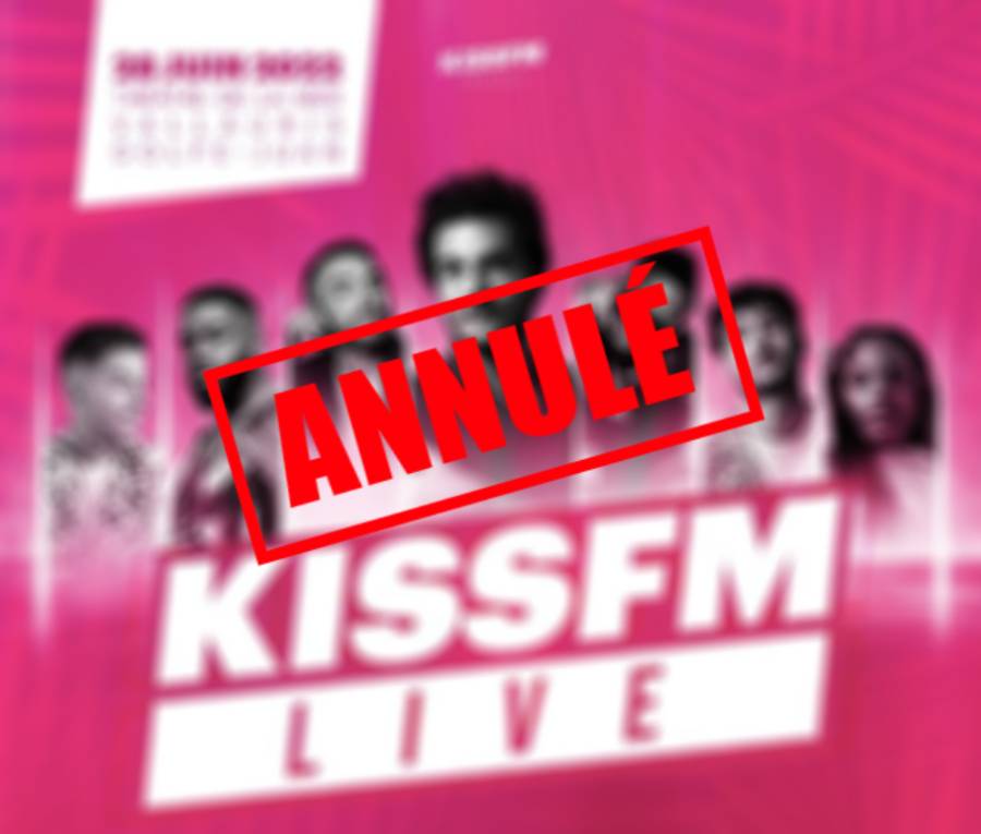 Affiche concert KISSFM annulé